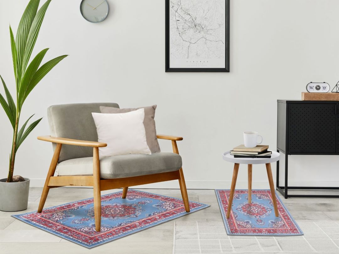 Lupa 2pc Print Flannel Washable Rugs 20x32/24x40