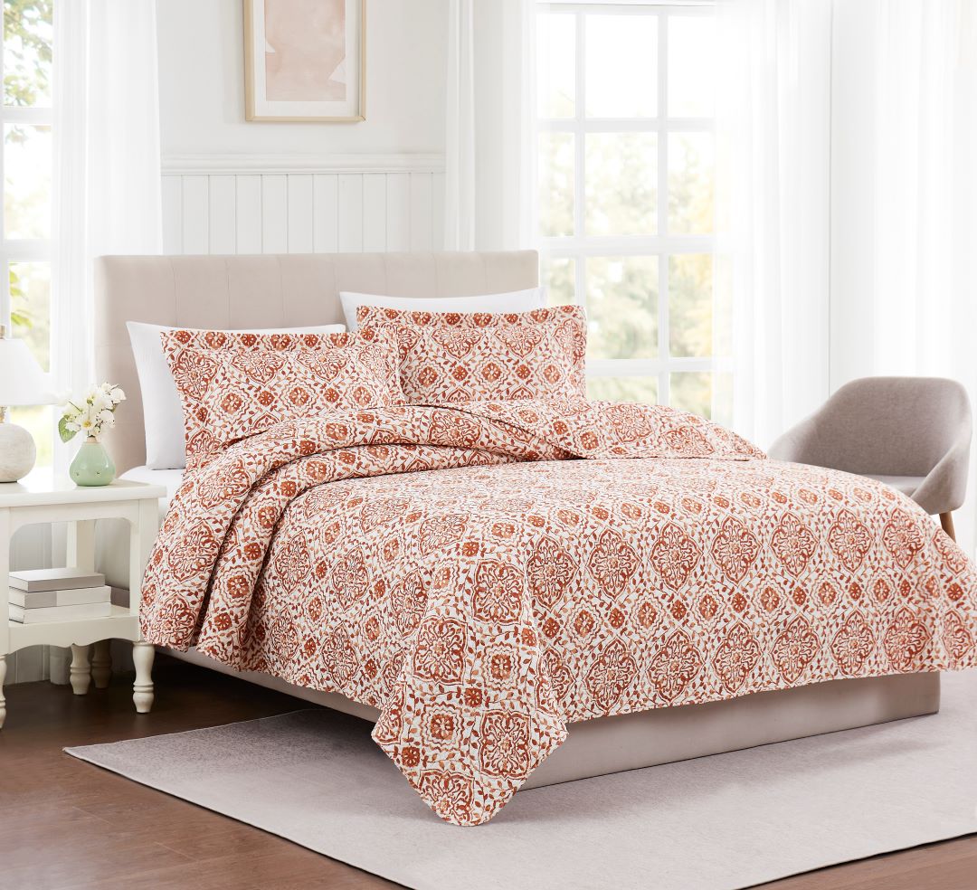 Bonaire Quinton 3pc Pinsonic Quilt Queen