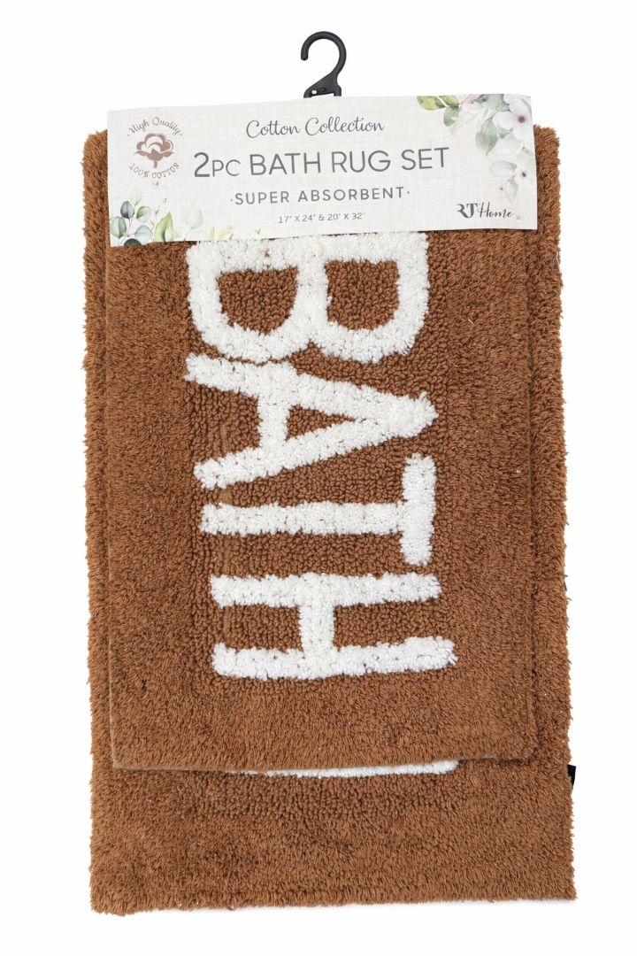 2PC 17x24/20x32 Bath Coffee