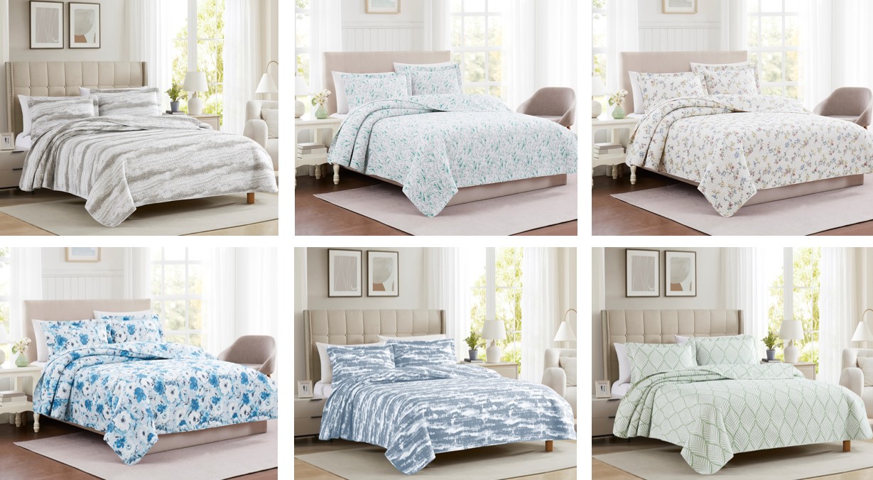 Bonaire 3pc Pinsonic Quilt Queen