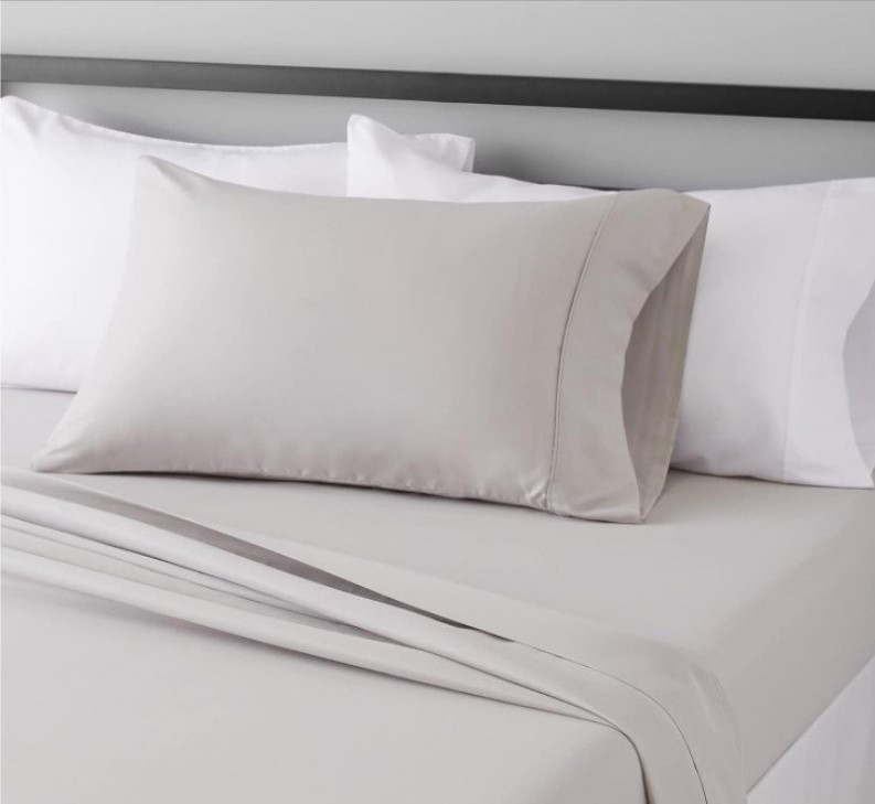 Modern Living 100% Pima Cotton 300TC Sheet Set Queen Silver