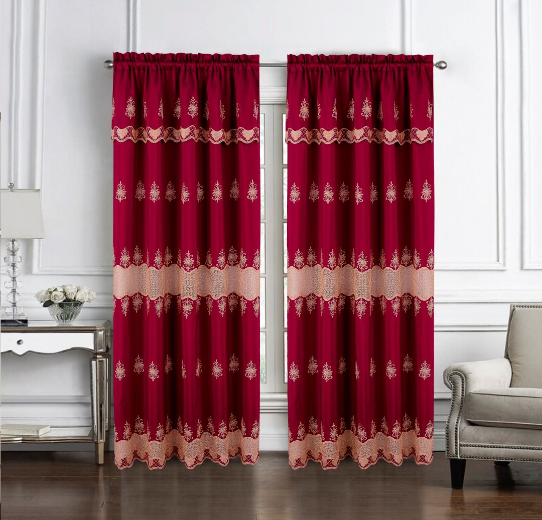 Donna Macrame RP Panel 90  Burg/Gold