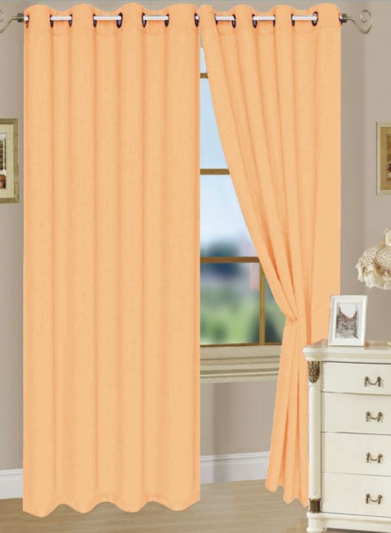 Nancy Grommet Panel 63" Peach