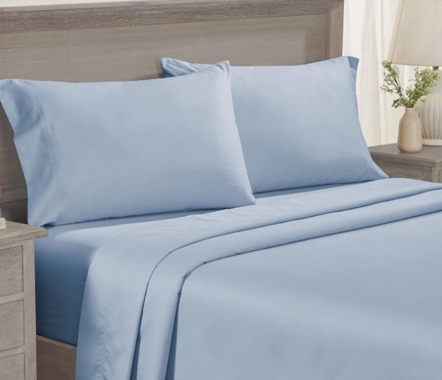 Modern Living 100% Pima Cotton 300TC Sheet Set Queen Blue