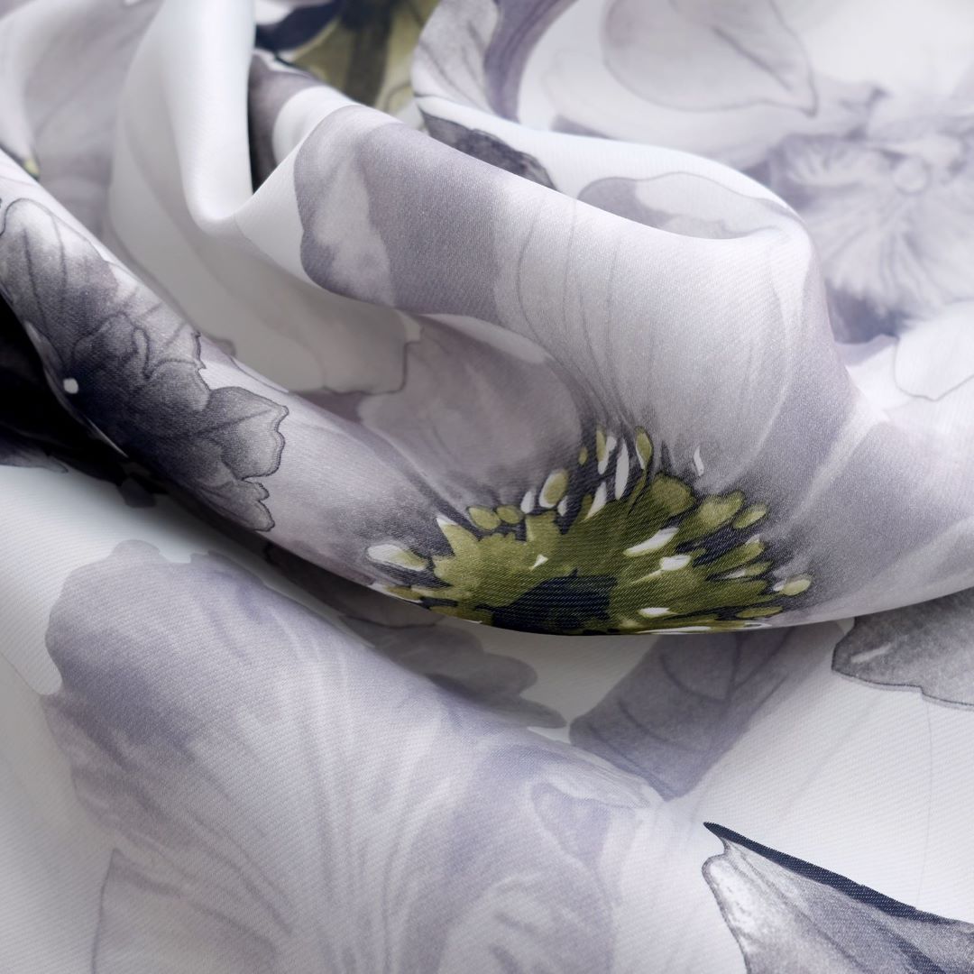 Eden Printed Blackout Grommet Panel 84" Silver