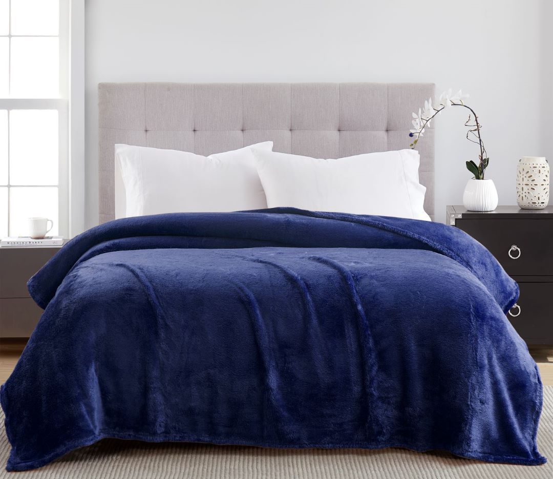 Vanessa Teddy Fur Rolled 104x90 K Navy