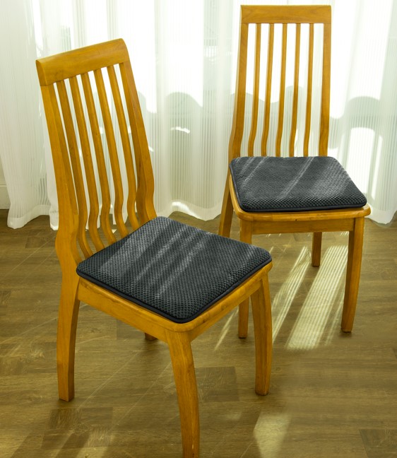 Sanford 2 Pk Chair Pads 16" X 16" Charcoal