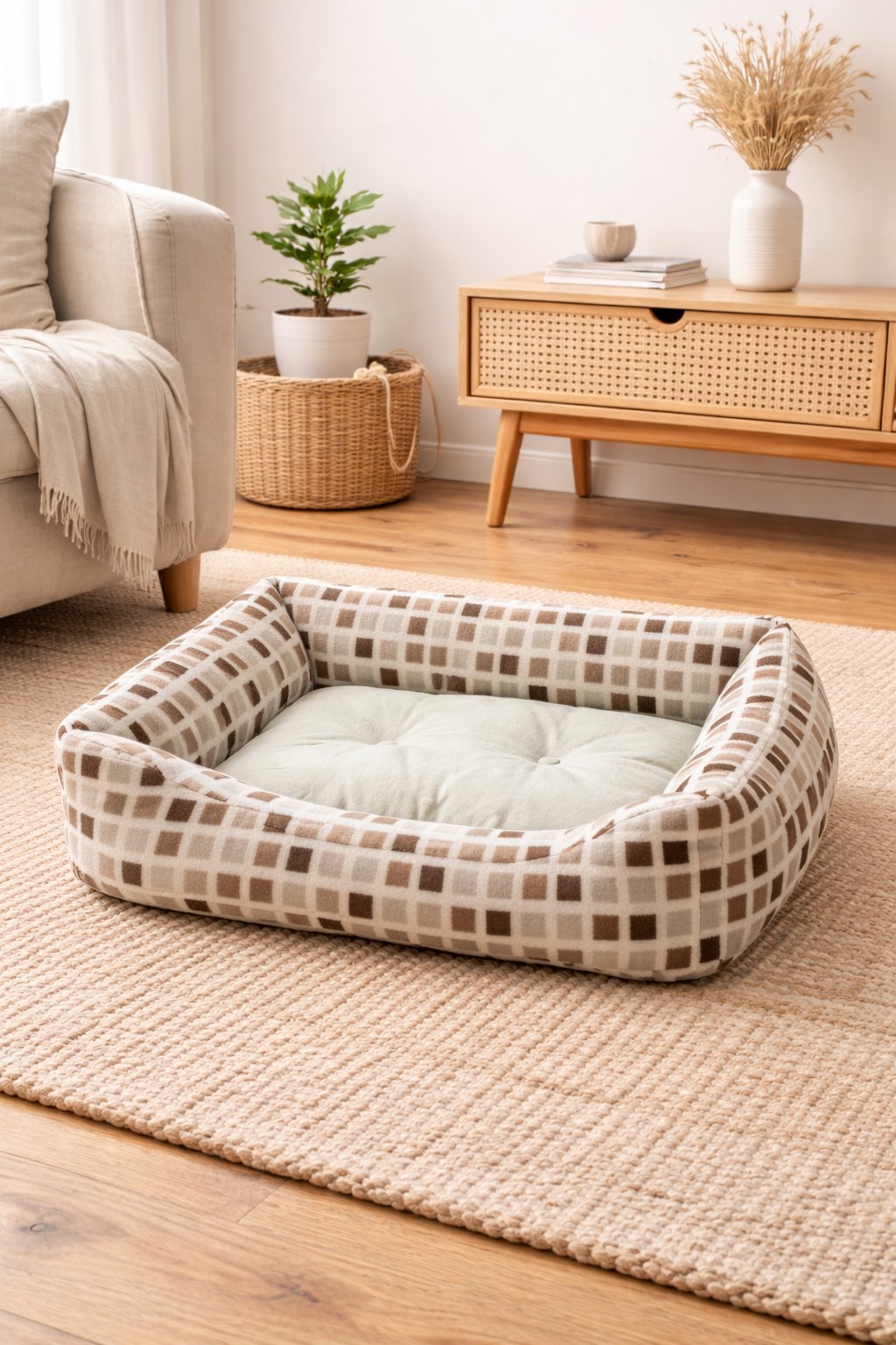 Provo Printed Flannel Pet Bed Asst. 21"/17"/6"