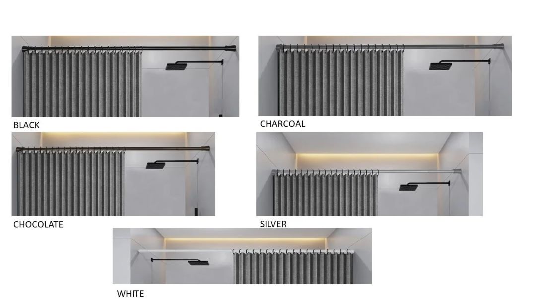 Tension Shower Rod 42"x72" Assorted