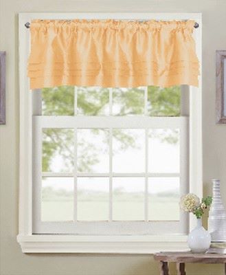 Nancy Pleated Valance Peach