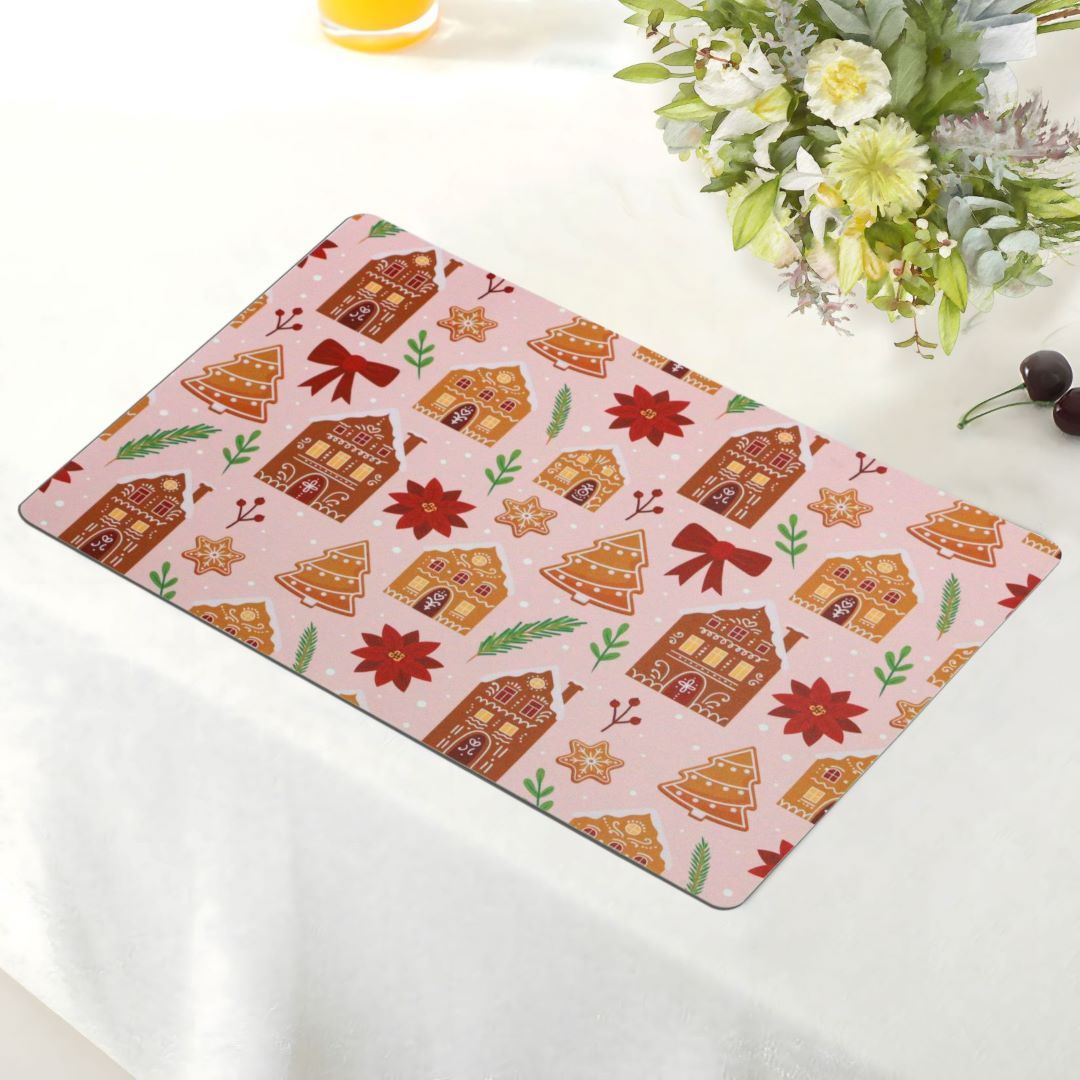 Christmas Gingerbread House 4pk Kitchen Placemats