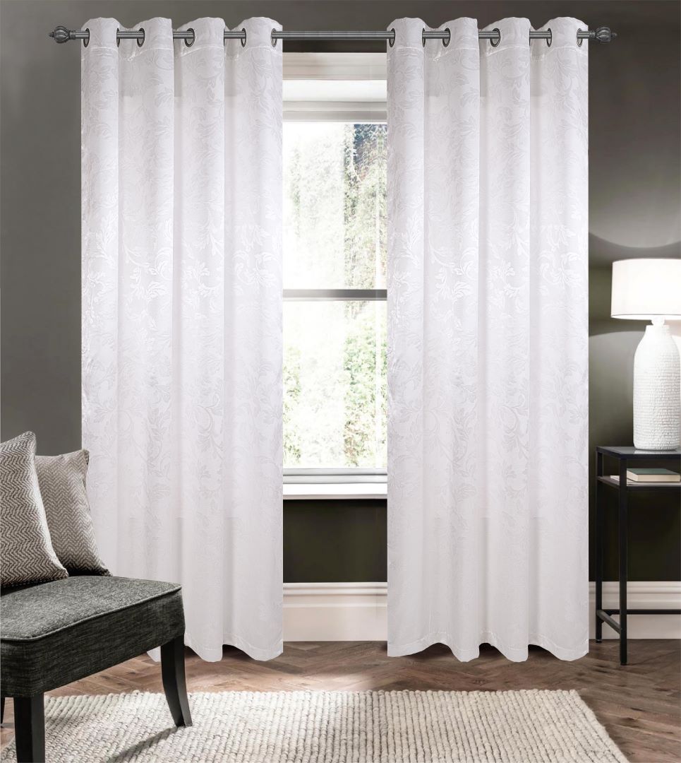 Dyson Embossed Blackout Grommet Panel 84" White