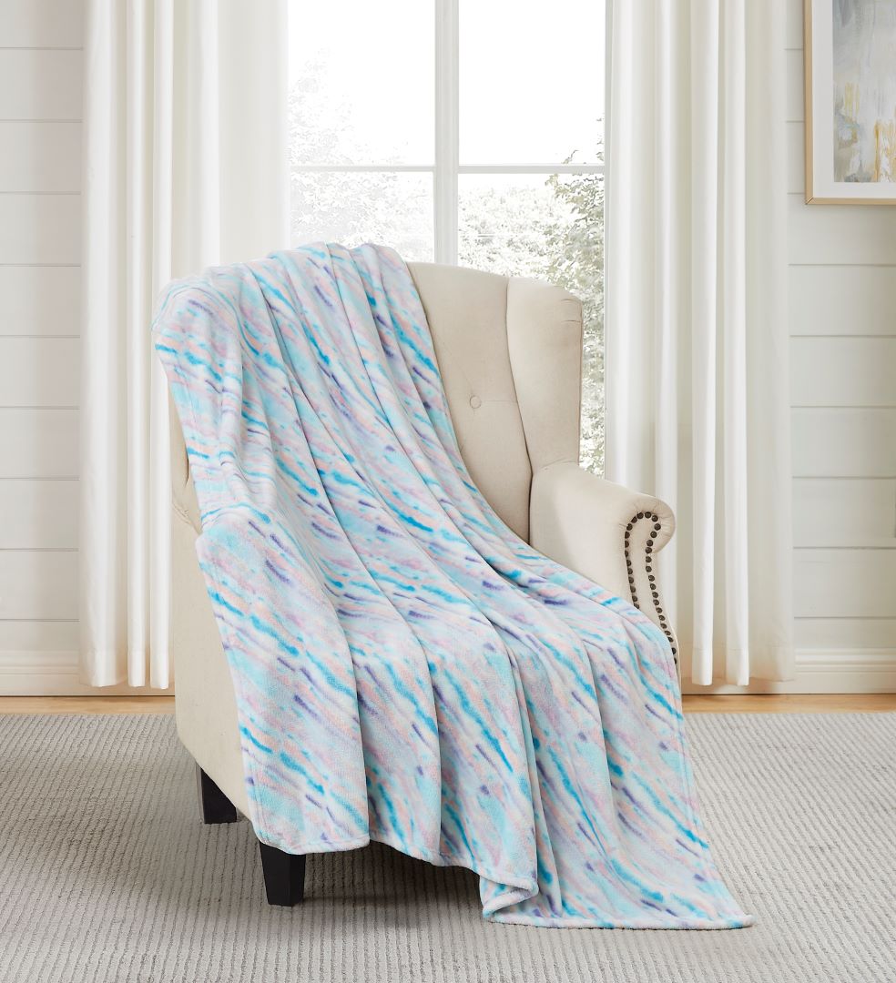 Novelty Carrie Printed Flannel Throw 50" x 60"