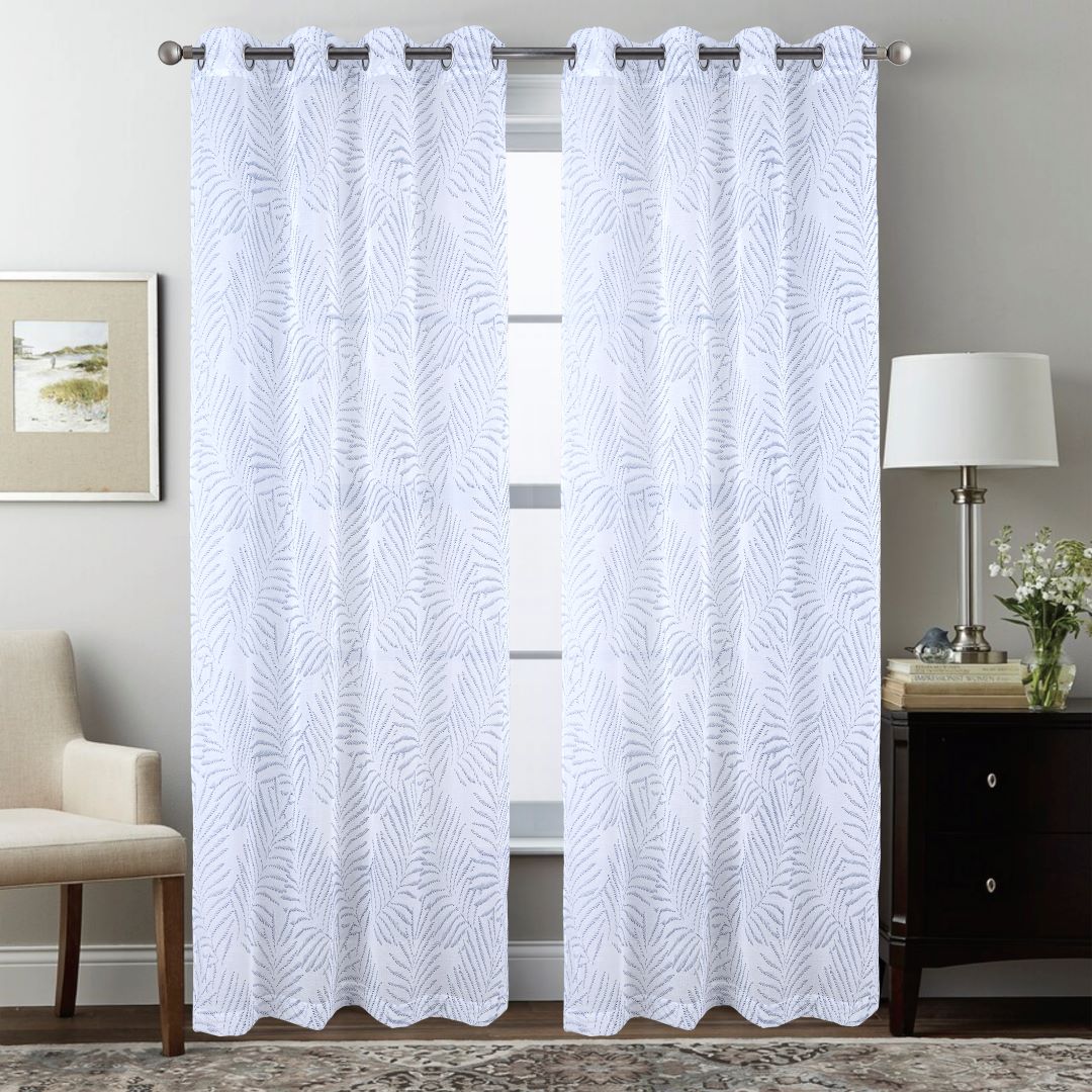 Faye 84 Grom Metallic Printed Doily Blue