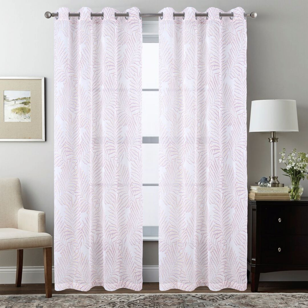 Faye 84 Grom Metallic Printed Doily Rose