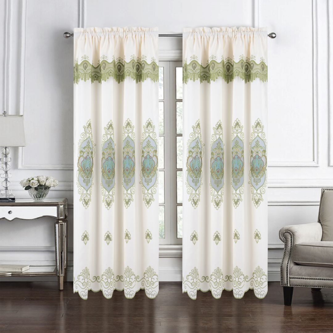 Betsy Macrame RP Panel 84" Sage