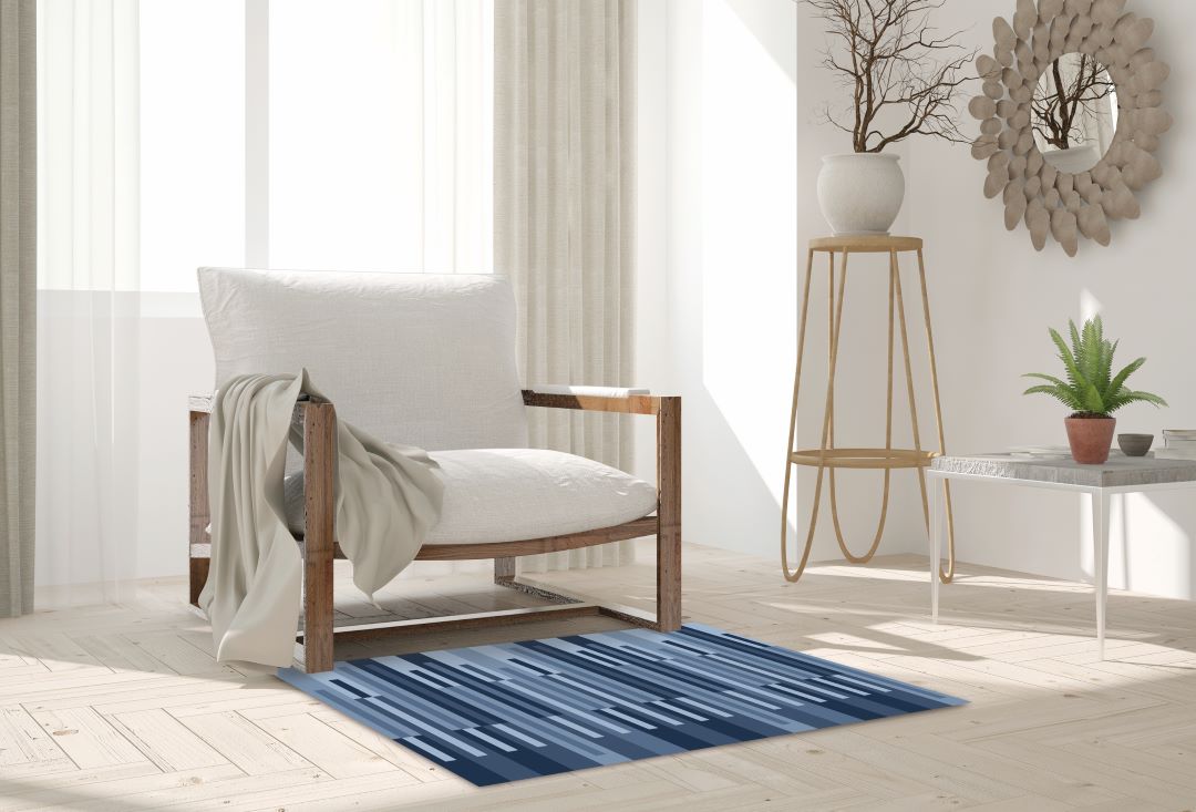 Benjamin Print Flannel Washable Rug 24"x36"