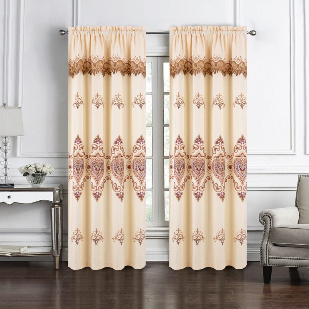Bonnie Macrame RP Panel 84" Ivory