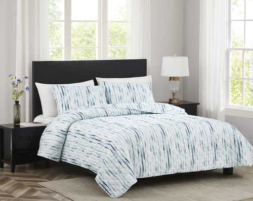 Melrose Kyle 3pc Stitched Quilt OB Q