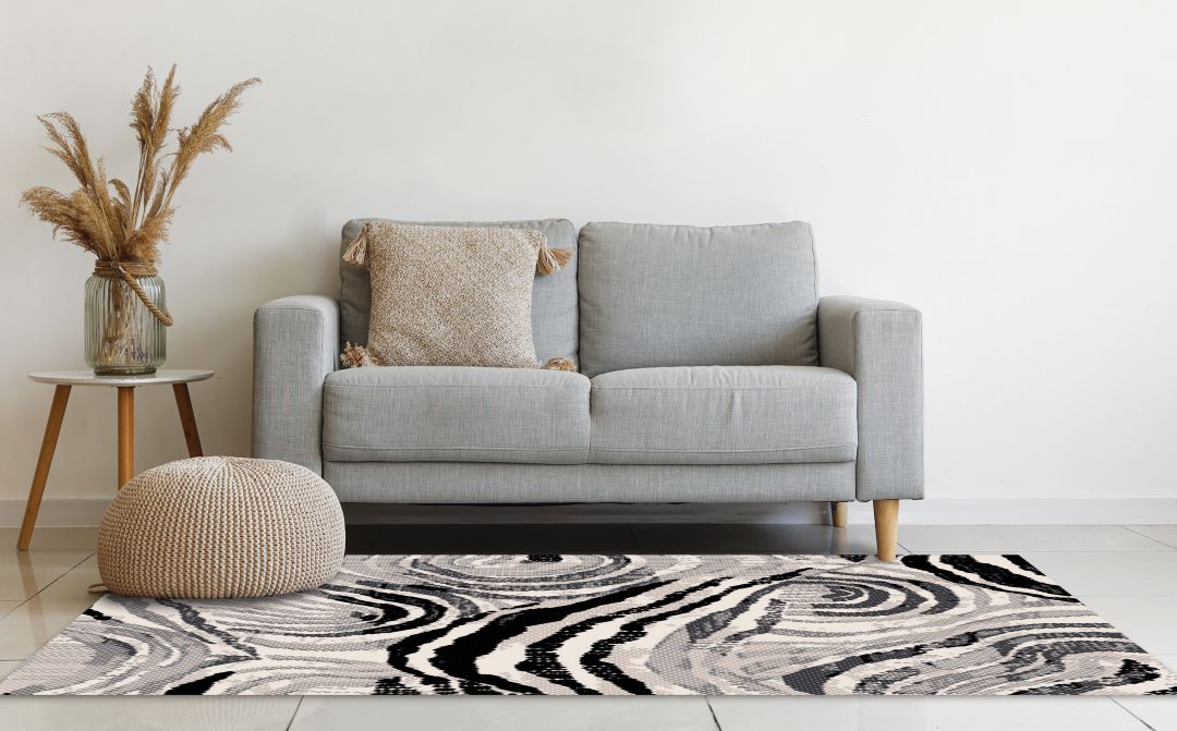 Lana Print Flannel Washable Rug 48"x66"