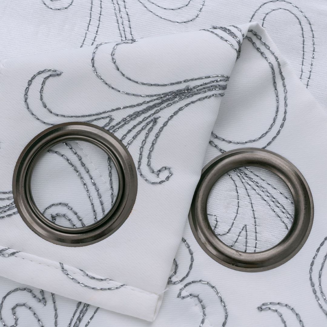 Kimber Emb Blackout Grom Panel 84" White