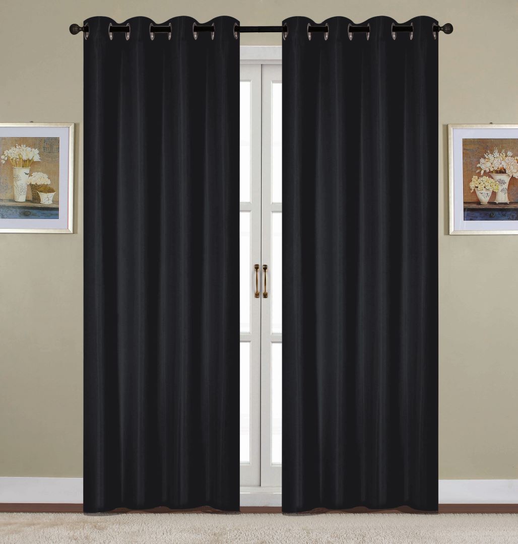 Kennedy Grommet Panel 90" Black