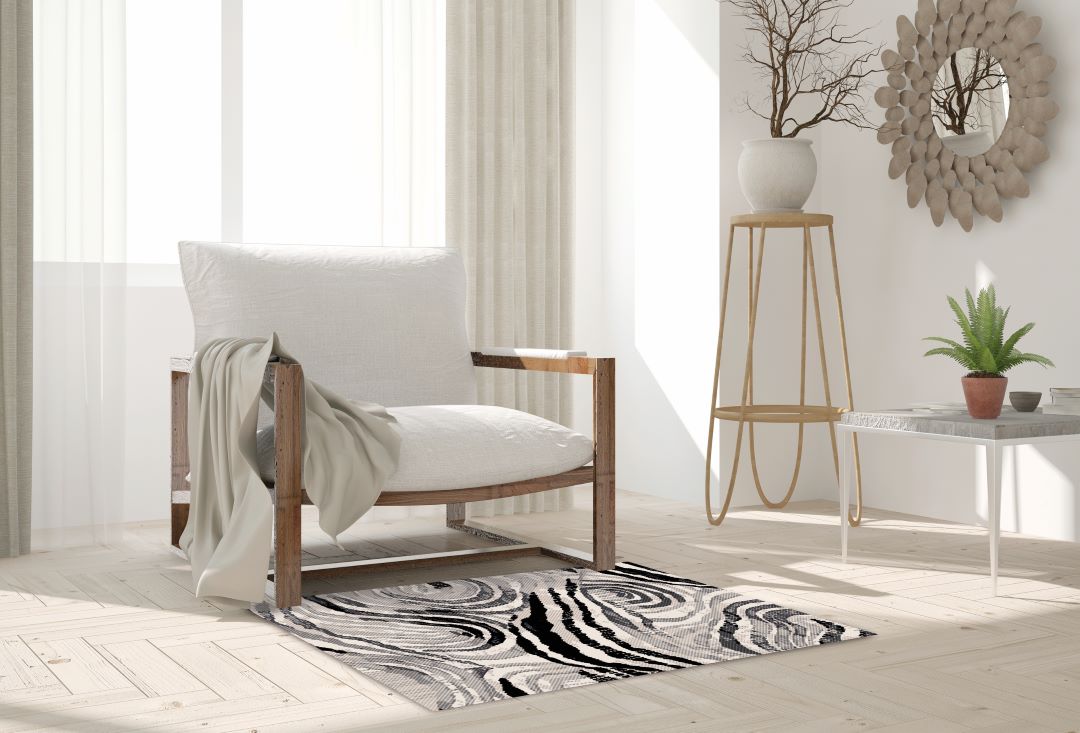 Lana Print Flannel Washable Rug 24"x36"