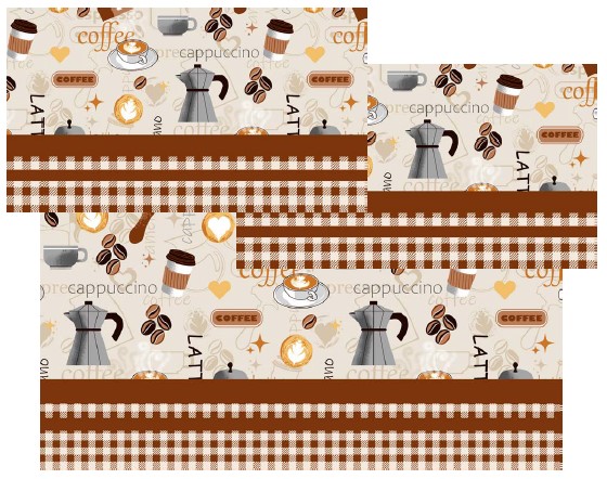 Cucina Morning Brew 3PC Kitchen Rug Set