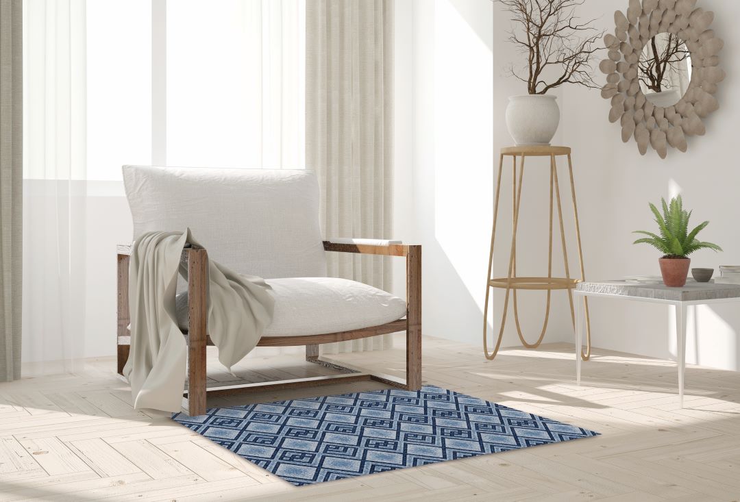 Archie Print Flannel Washable Rug 24"x36"