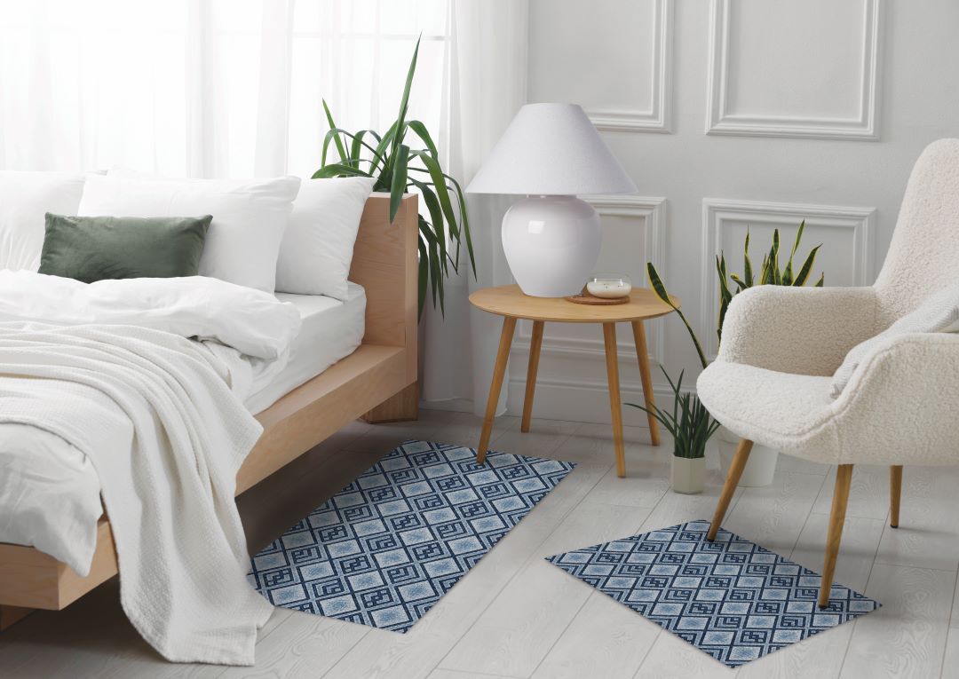 Archie 2pc Print Flannel Washable Rugs 20x32/24x40