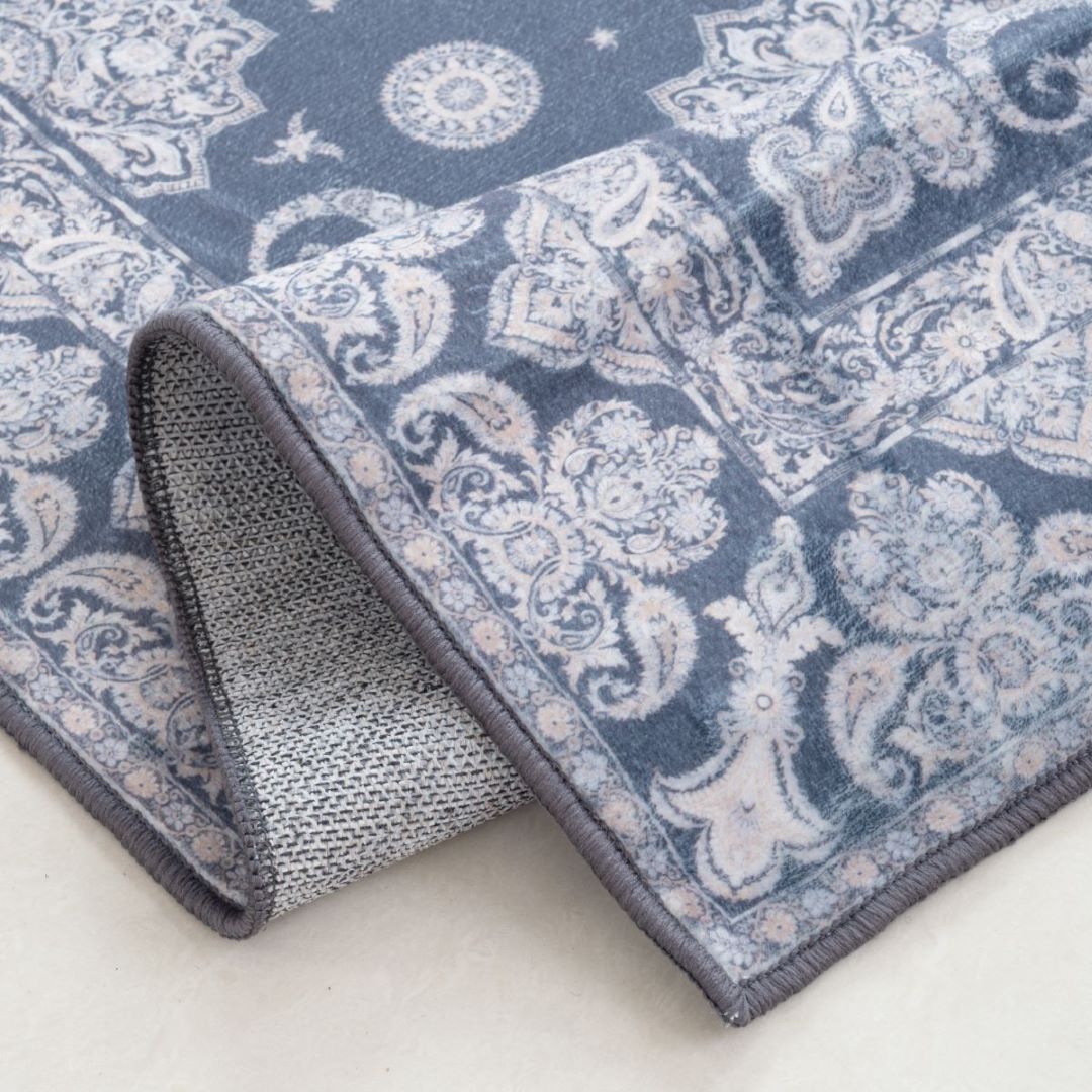 Fina 2pc Print Flannel Washable Rugs 20x32/24x40