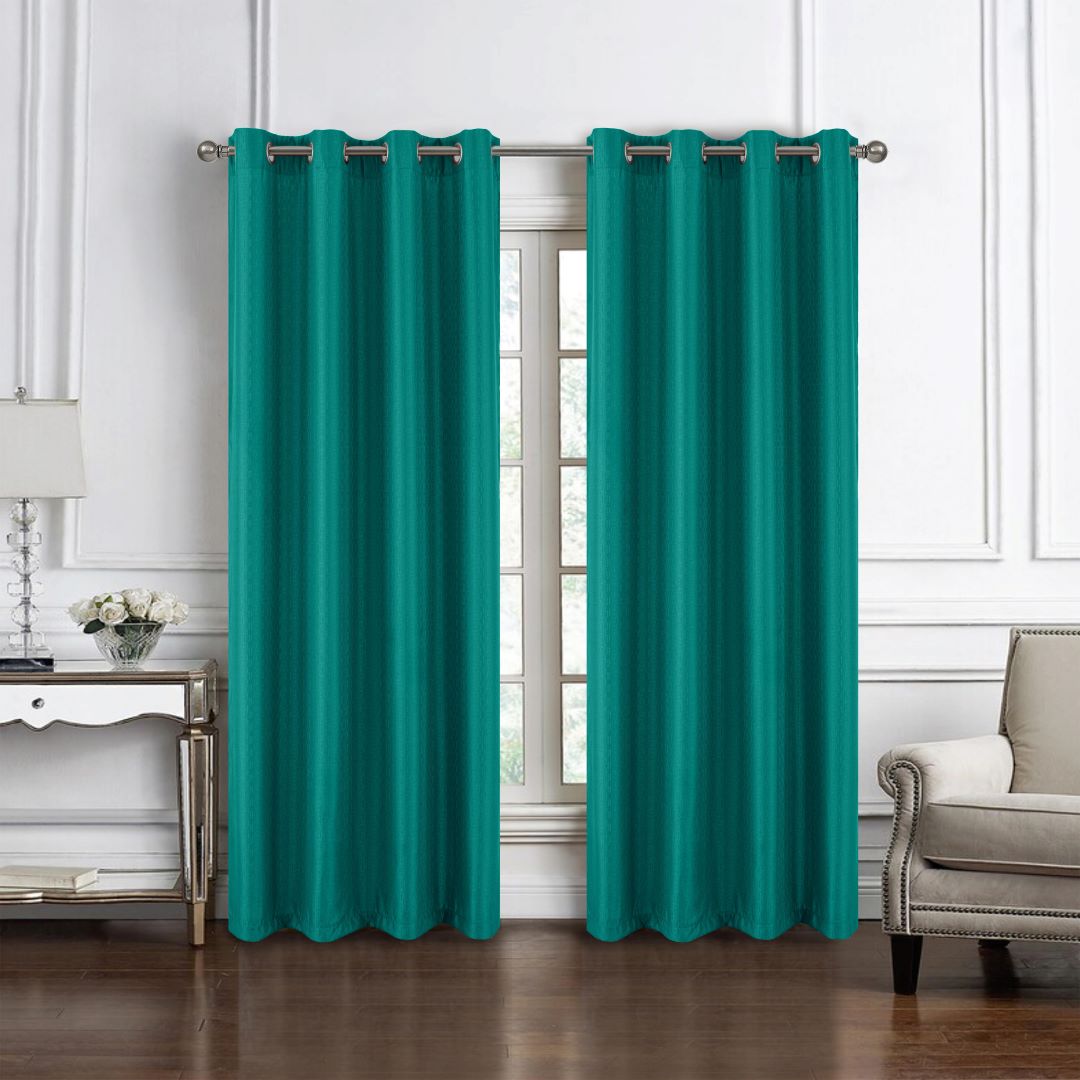 Sedona Jacquard Grom Panel 84" Teal