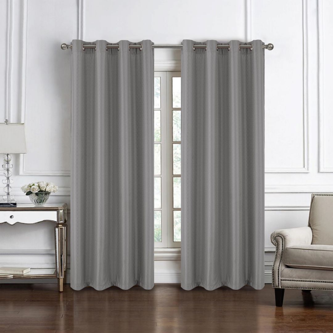Sedona Jacquard Grom Panel 84" Grey