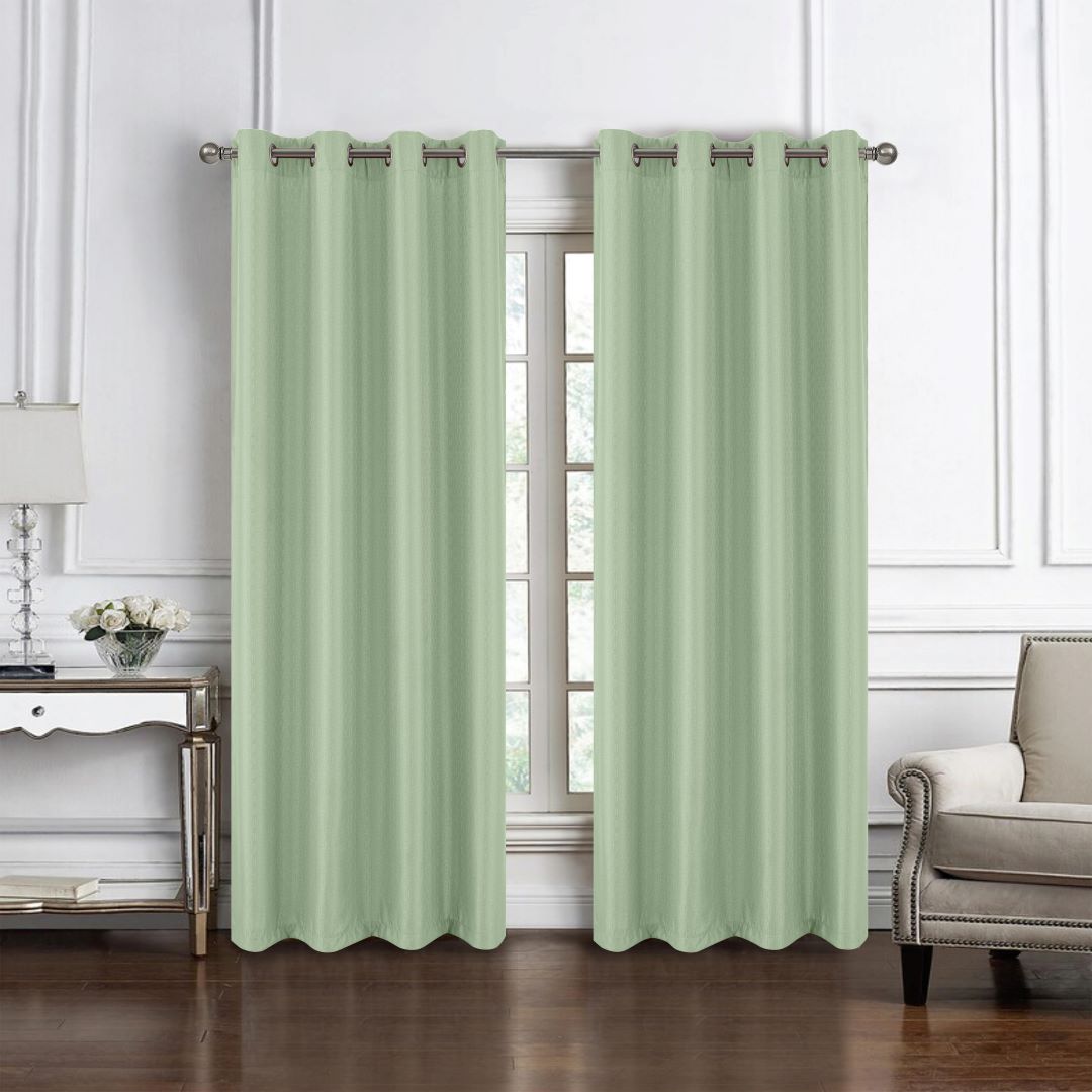 Sedona Jacquard Grom Panel 84" Sage