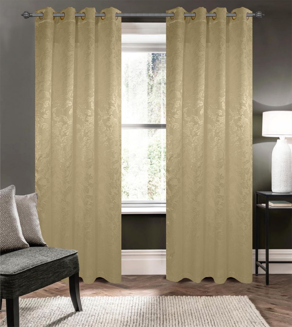 Dyson Embossed Blackout Grommet Panel 84" Gold