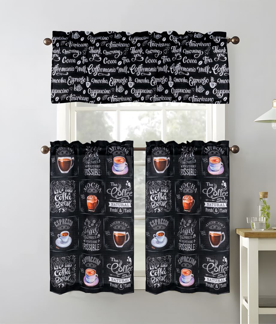 Cucina Coffee Kitchen Curtain