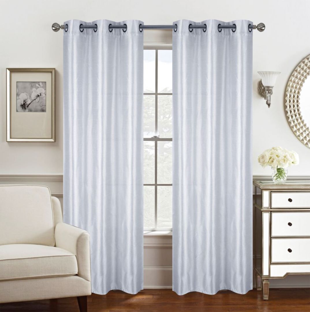 Nancy 2 Pk Grommet Panel Pair 84" Grey