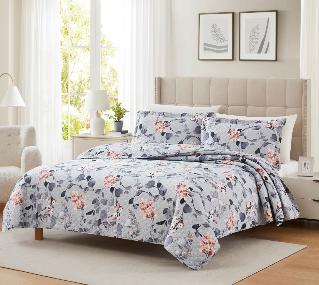 Mayfair Becky 3pc Pinsonic Quilt King
