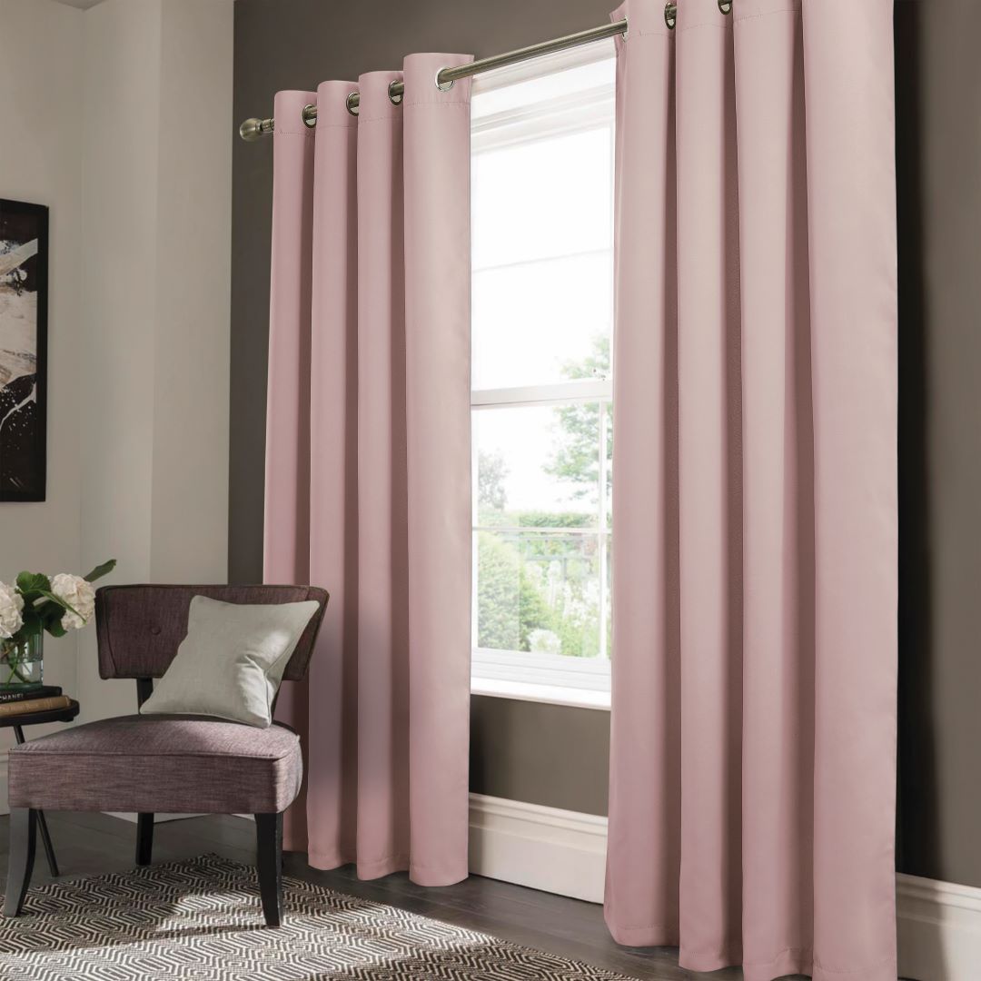 Anchorage Blackout Grommet Panel 63" Blush