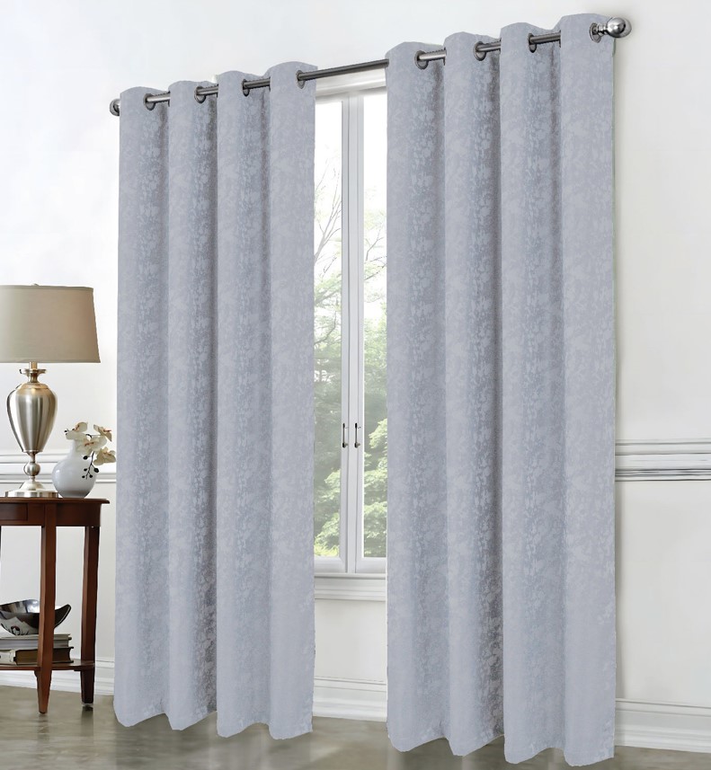 Calypso Shimmer Jacq Grom Panel 90" Grey