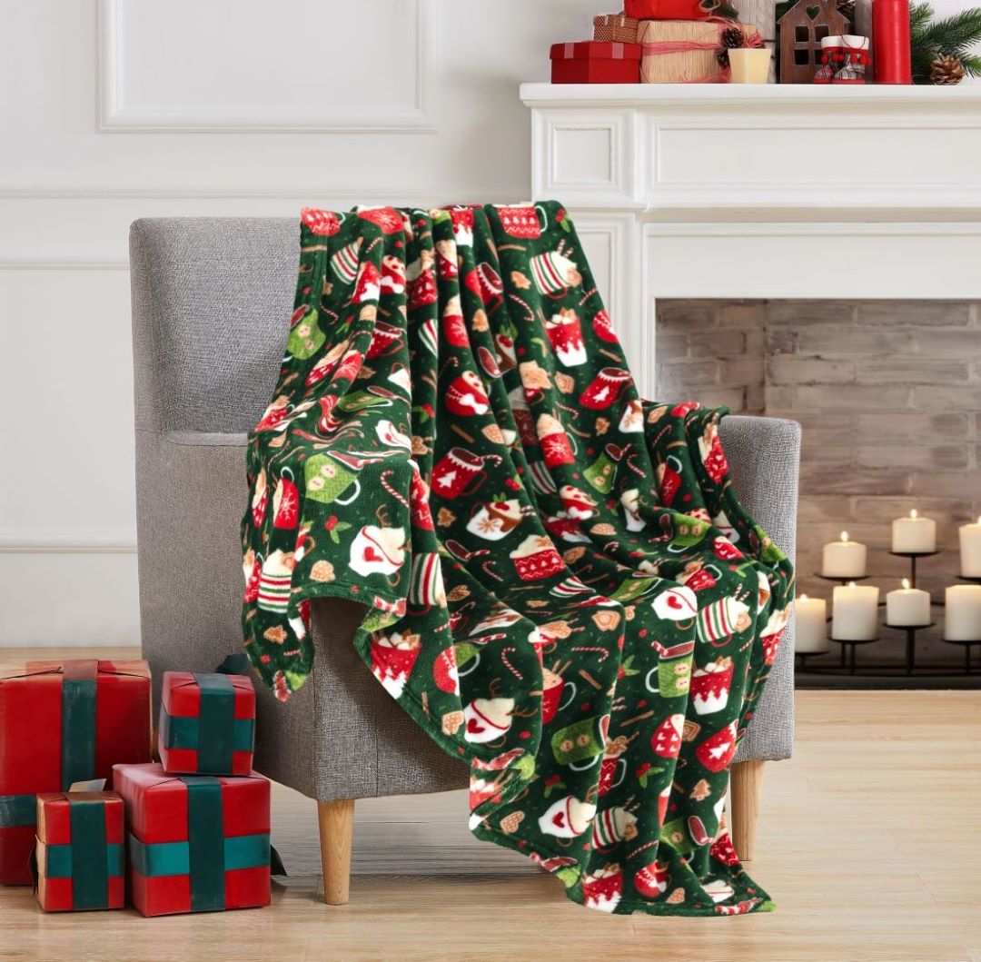 Christmas Hot Cocoa 50"x 60" Printed Throw