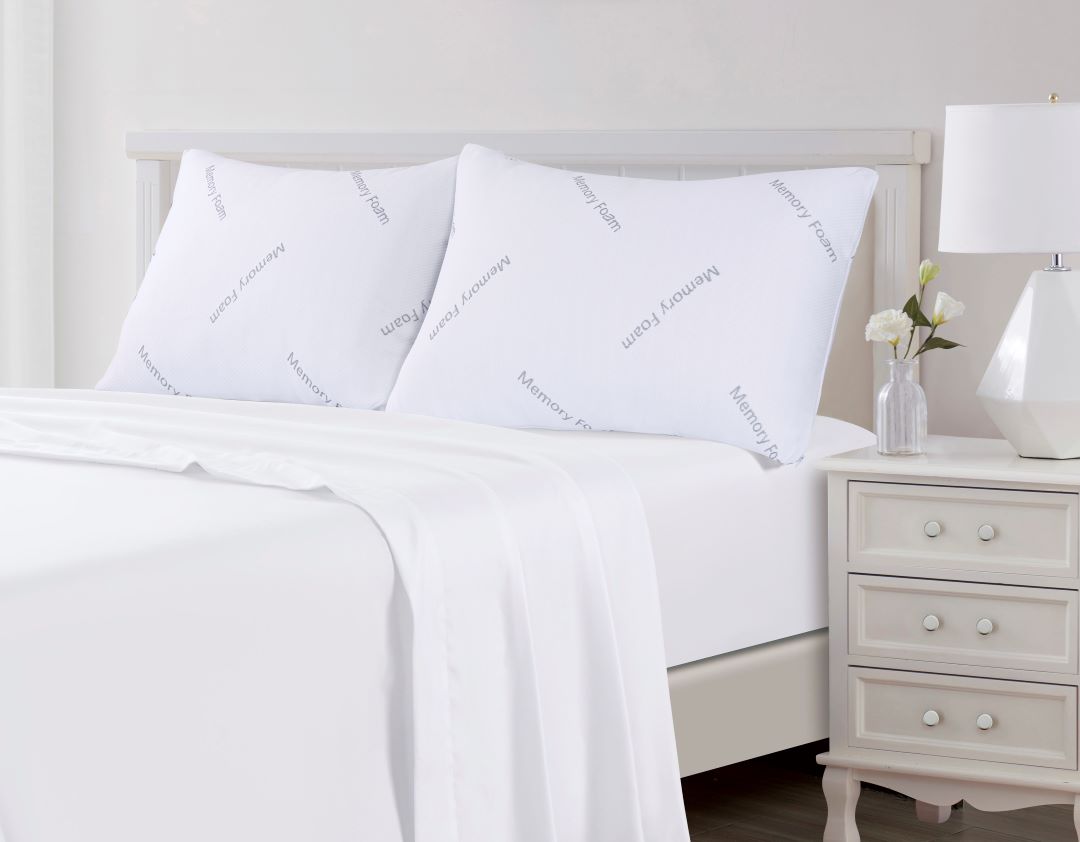 2Pk Microfiber Memory Foam Pillows 20" x 28"
