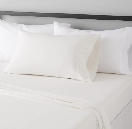 300 TC Organic Cotton 3 Pc Sheet White Twin