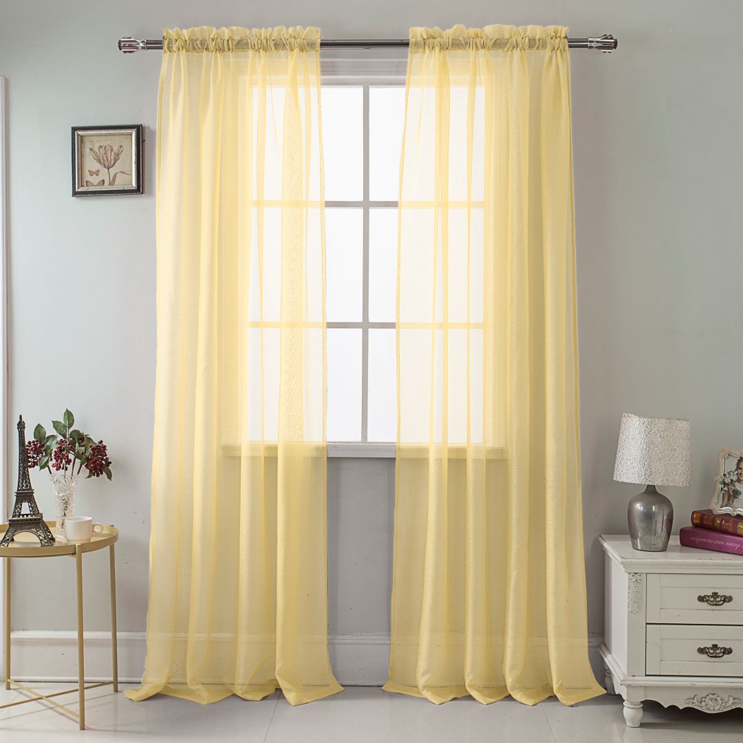 Celine Sheer Panel 84"OP Gold