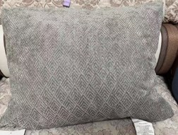 Barot Feather Fill Throw Pillow 18x22 Grey