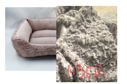Brushed Fur Cuddler 22x17x6 Beige