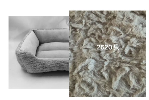 Brushed Fur Cuddler 22x17x6 Grey