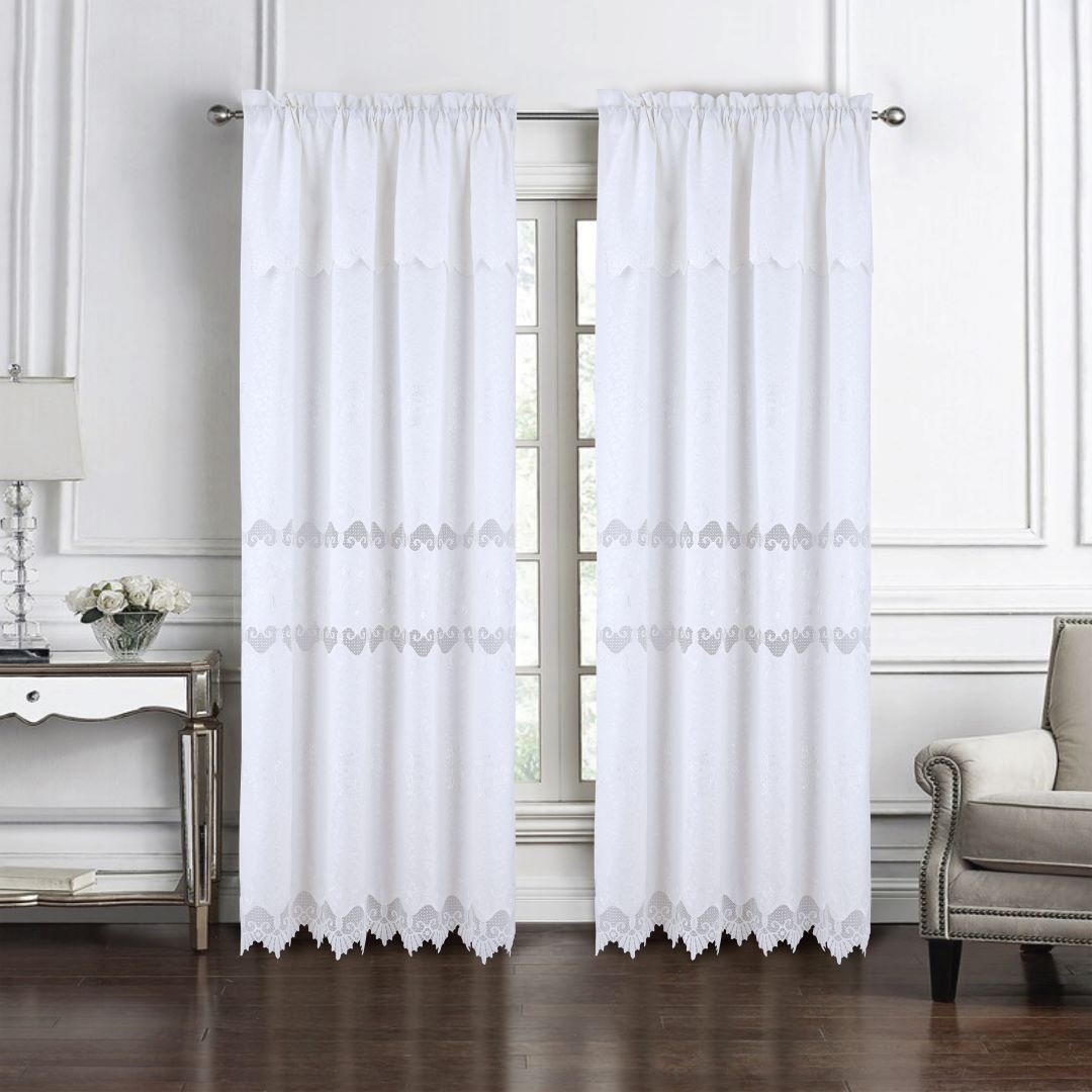 Alice Macrame RP Panel 84" White