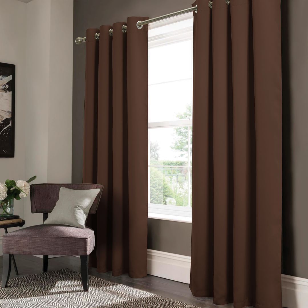 Anchorage Blackout Grommet Panel 90" Chocolate