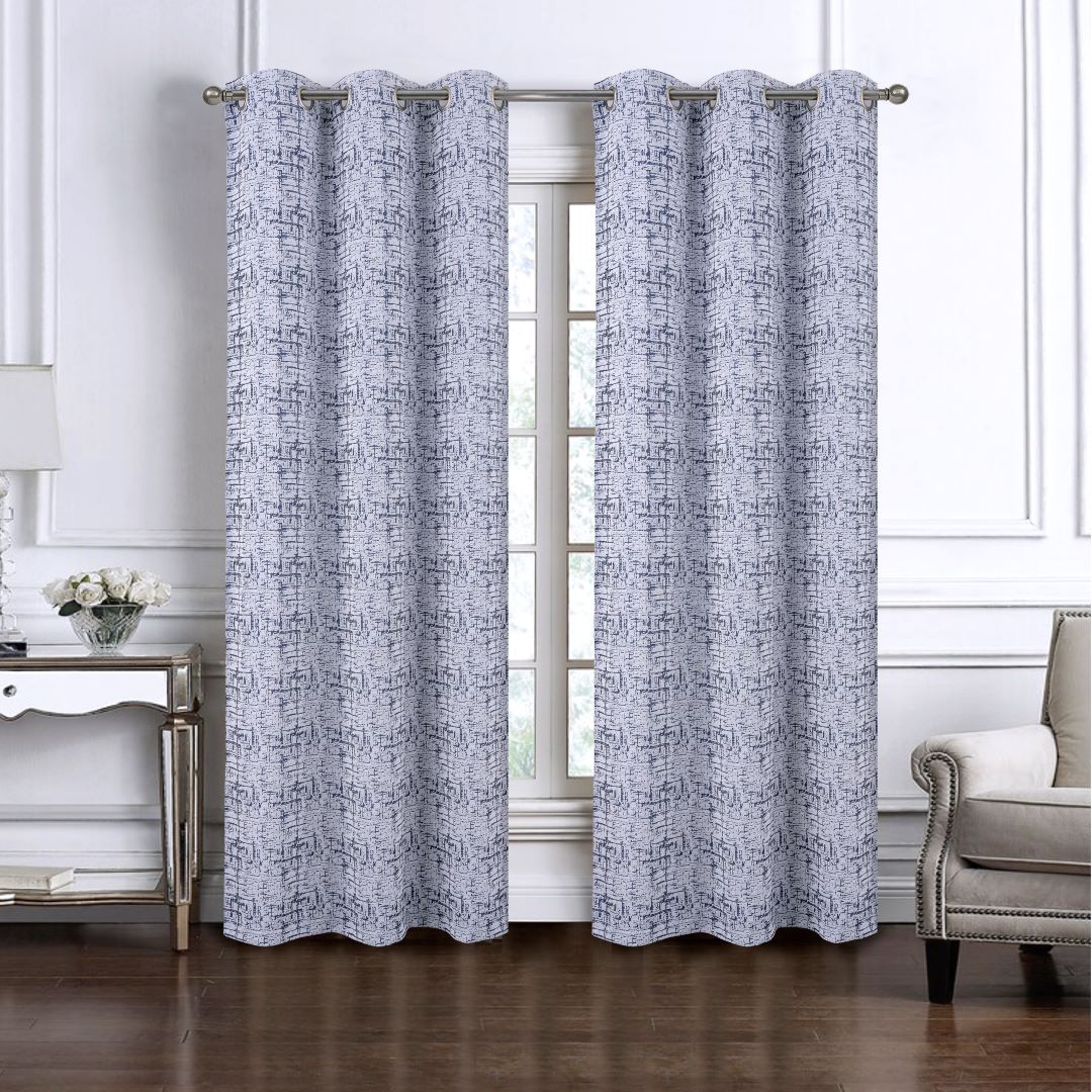 Luca Jacq Grommet Panel 84" Navy